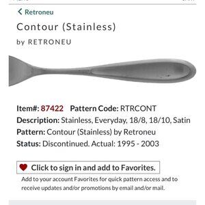 5-Piece Retroneu Contour Stainless Steel Butter Knife Set